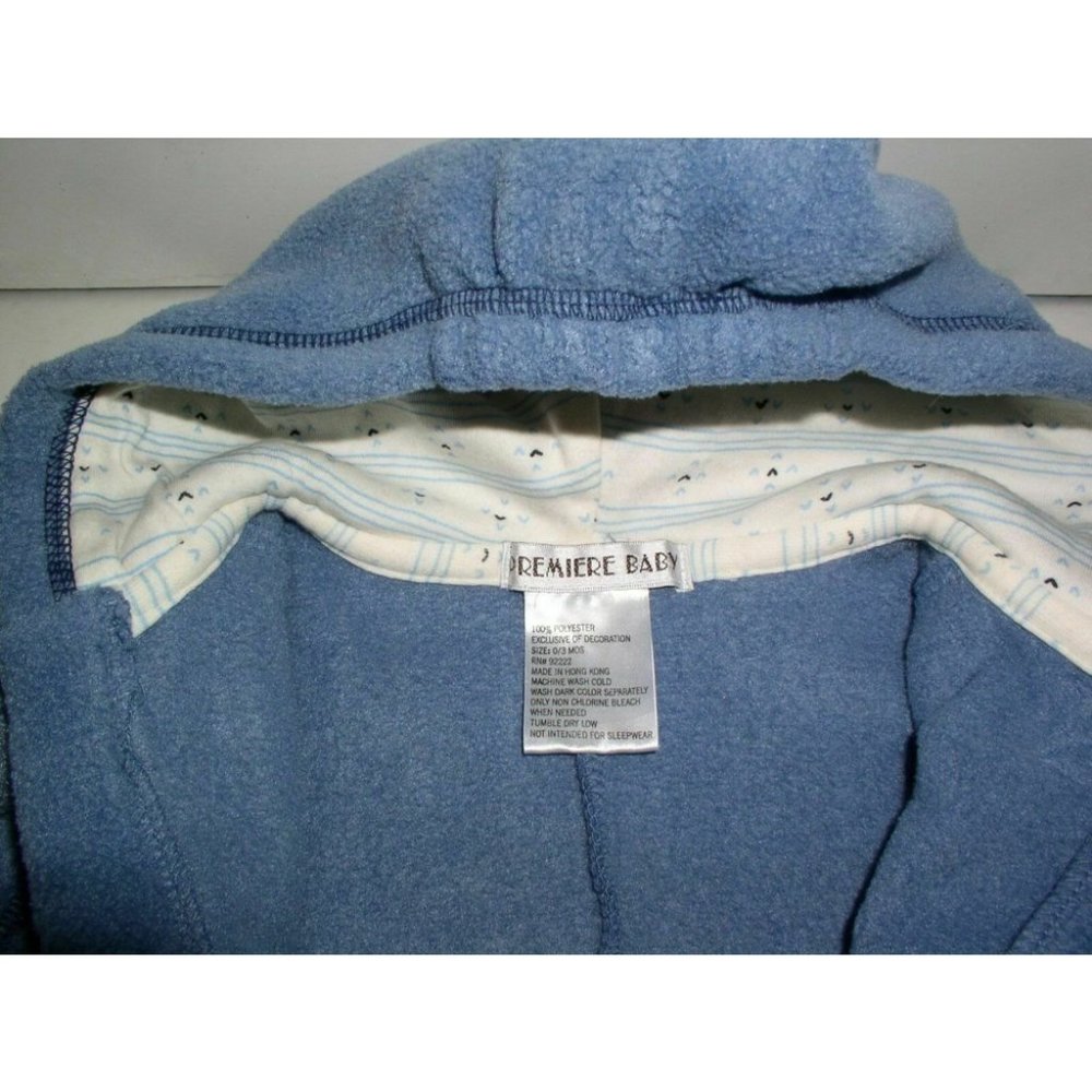 Premier Baby Unisex 2 Piece Hooded Winter Wear Travel Suit Blue Size 0-3 Months - Picture 12 of 12